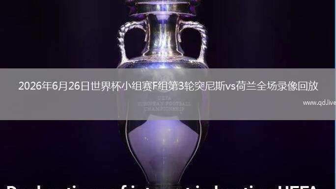 2026年6月26日世界杯小组赛F组第3轮突尼斯vs荷兰全场录像回放